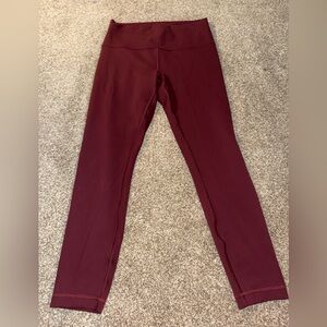 Women Maroon Leggings